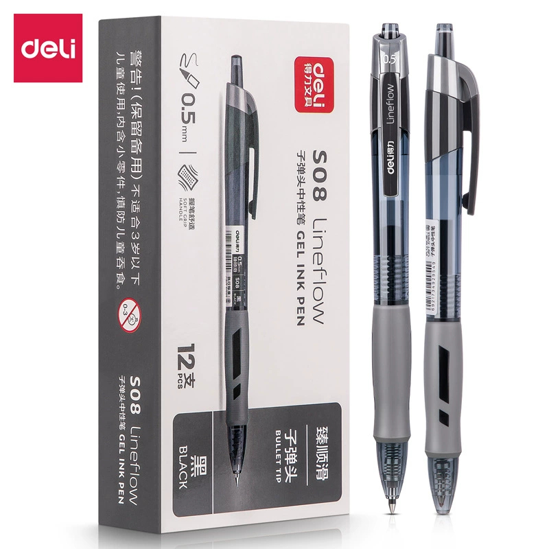 DELI Gel Ink Pen 0.5 mm 12pcs/ - Pentel Pen Energel recension och pris