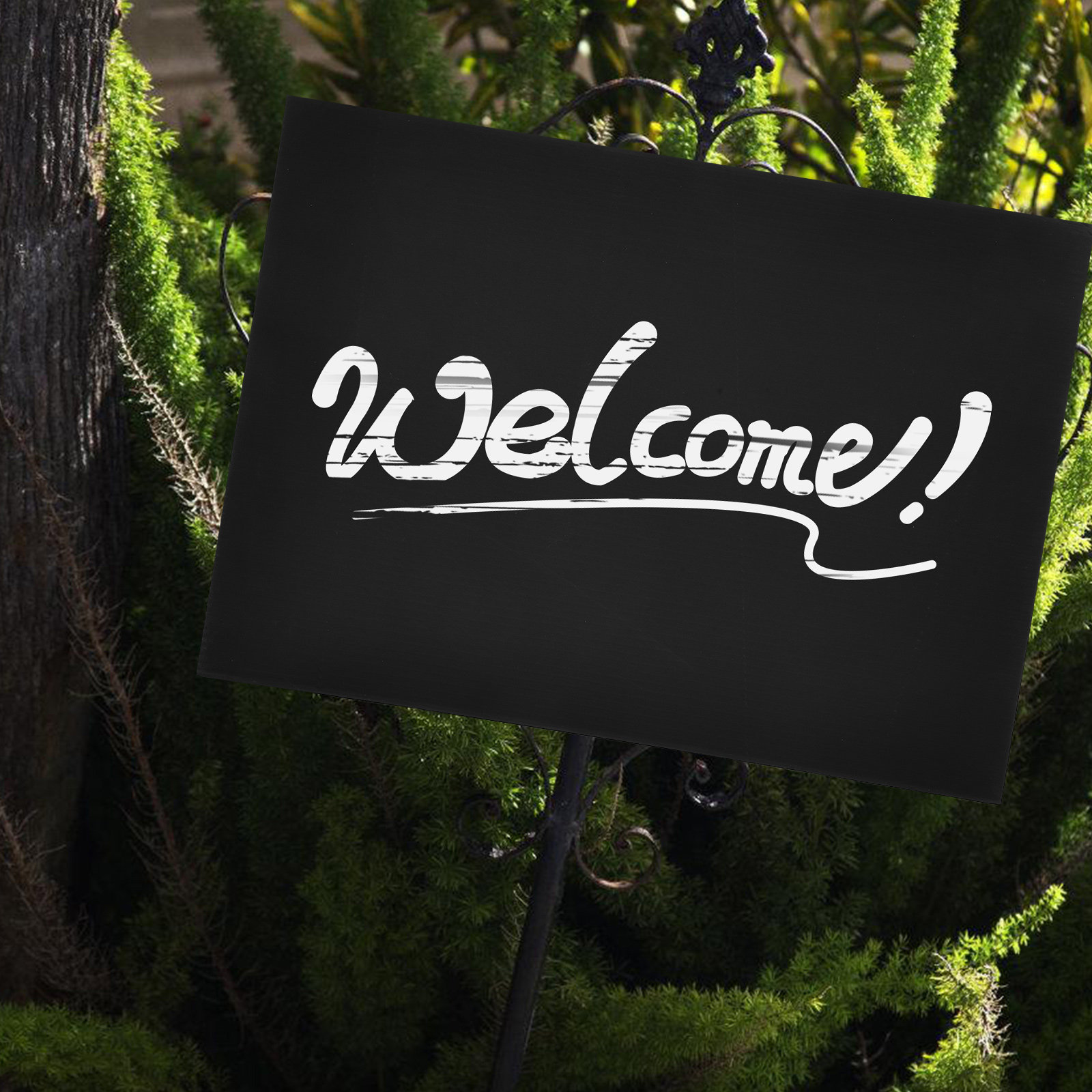 2Pcs Sleek Black Blank Garden  - Yard Sign Blank recension och pris