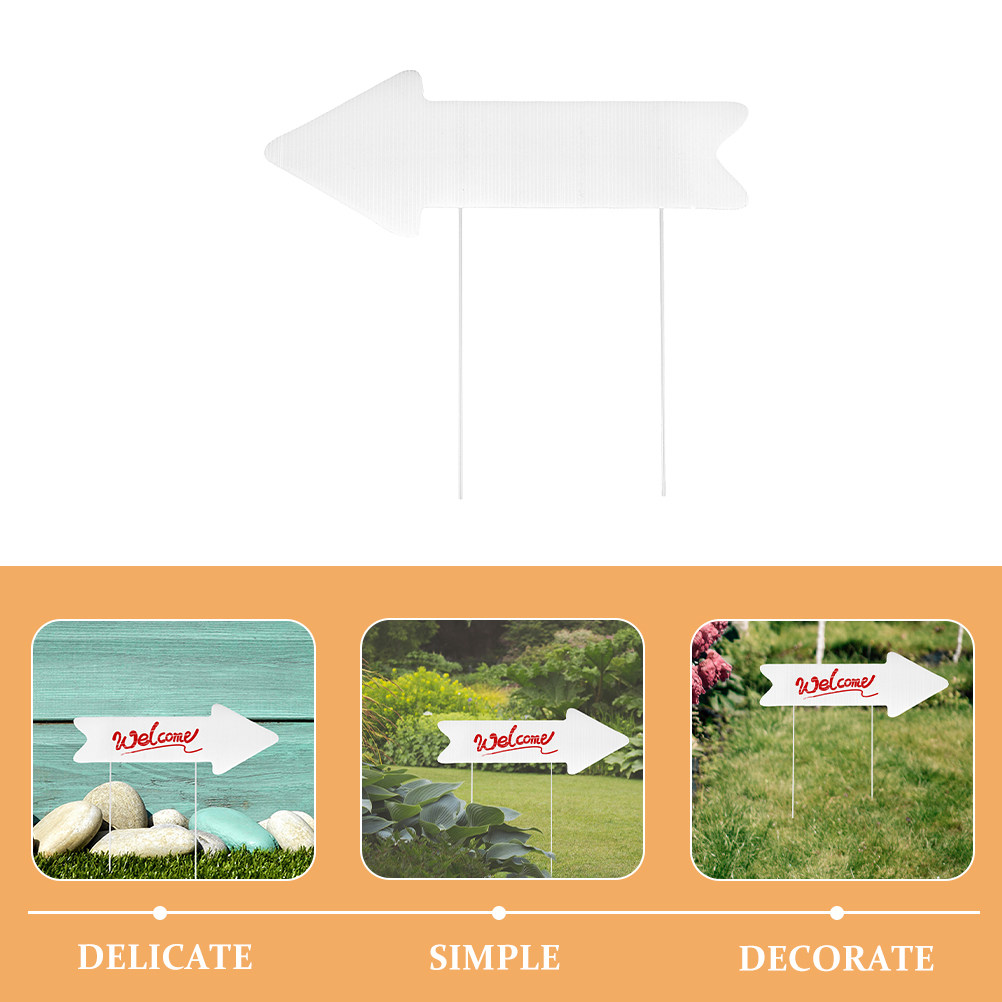 2Pcs Blank Yard Sign Arrow Sta - Yard Sign Blank recension och pris