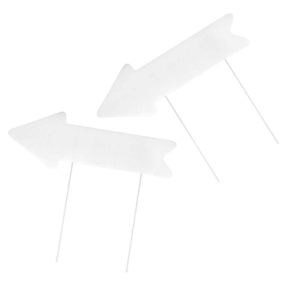 2Pcs Blank Yard Sign Arrow Sta - Yard Sign Blank recension och pris
